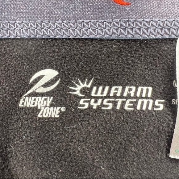 MEDIUM ENERGY ZONE BLACK PINK ACCENT THERMAL PANTS LEGGINGS STRETCH - Picture 6 of 8